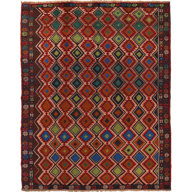 Handmade Kohistani Rug 6' 3" x 7' 10" - No. AL69317