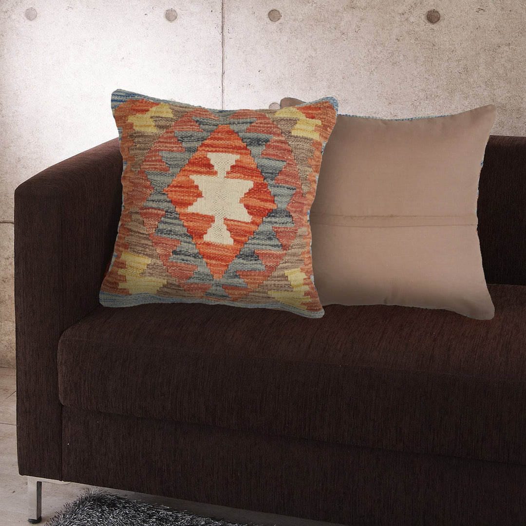 Kilim Cushion Covers for Your Home 1' 5" x 1' 5" - No. AL32334