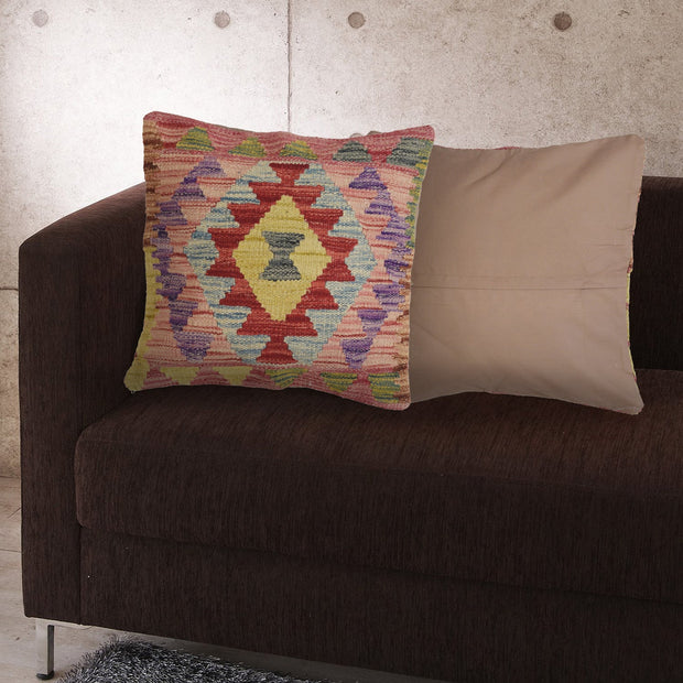 Afghan Kilim Cushion 1' 5" x 1' 5" - No. AL13974