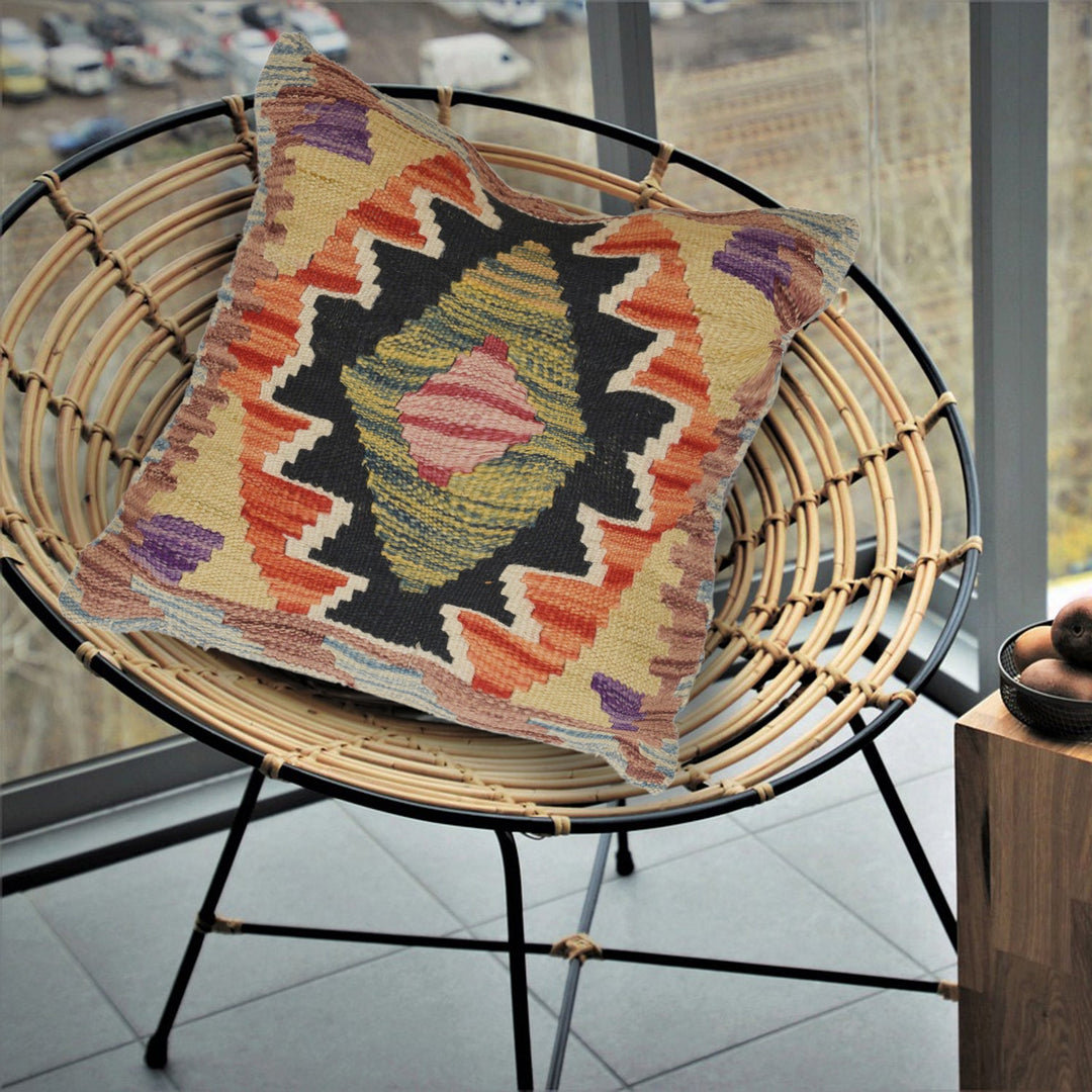Kilim Cushion Covers for Your Home 1' 6" x 1' 6" - No. AL23171