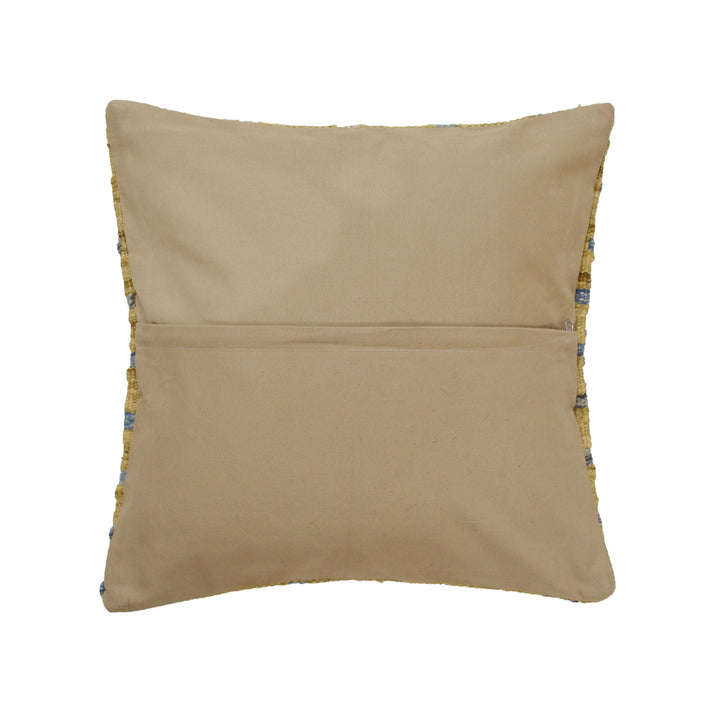 Afghan Kelim Cushion 1' 4" x 1' 5" Flat-Weave detail