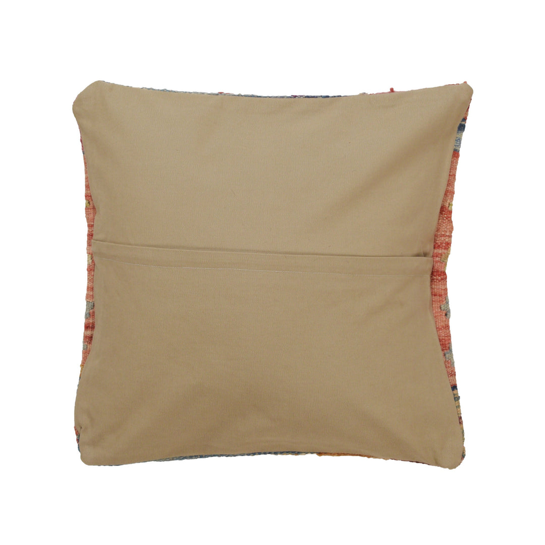 Afghan Turkish Design Cushion 1' 5" x 1' 6" Flat-Weave detail