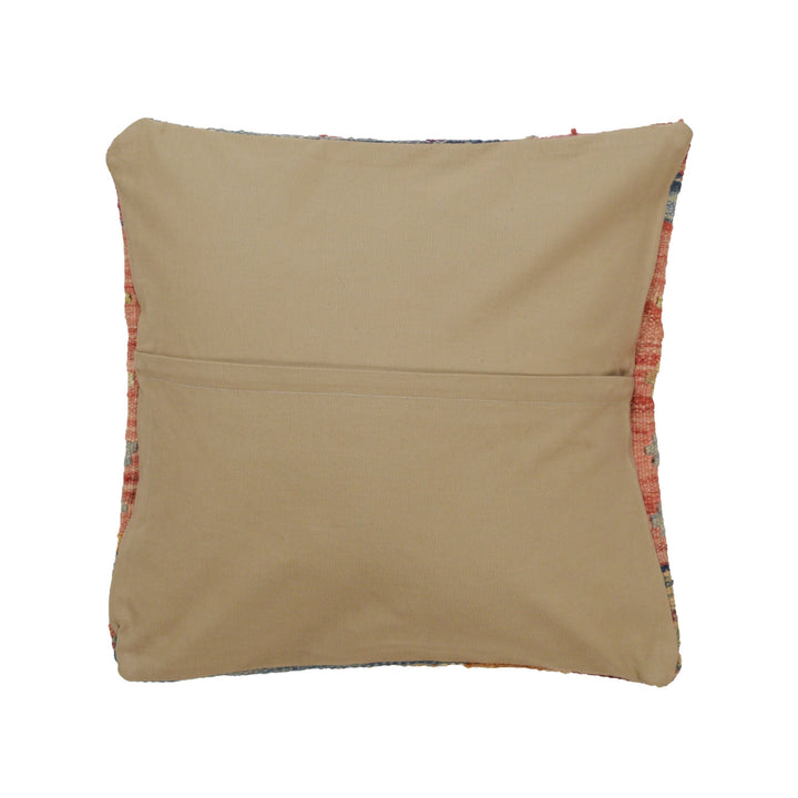 Afghan Turkish Design Cushion 1' 5" x 1' 6" Flat-Weave detail