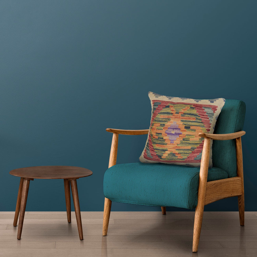 Turkish Design Kilim Cushion 1' 4" x 1' 4" - No. AL16721