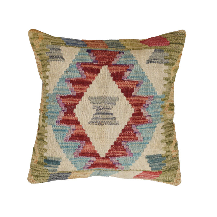 Afghan Kilim Cushion 1' 5" x 1' 6" - No. AL84775