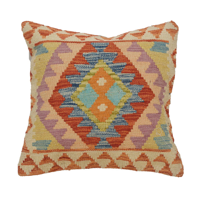 Square Size Kelim Cushion 1' 6" x 1' 7" - No. AL36432