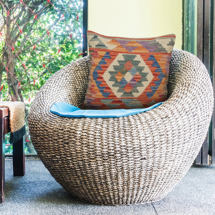 Hand Knotted Kilim Cushion 1' 5" x 1' 6" - No. AL95161