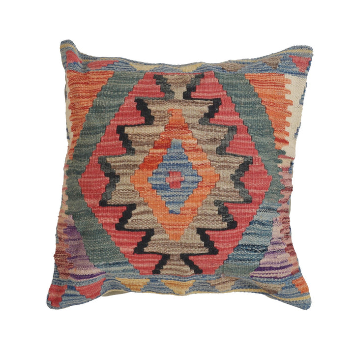 Hand Knotted Kilim Cushion 1' 5" x 1' 5" - No. AL35260