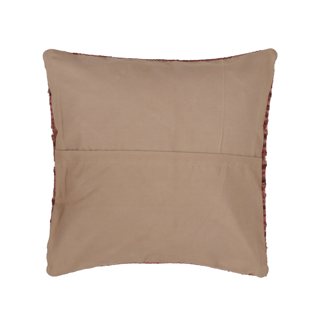 Multicolor Afghan Geometric Cushion 1'5" x 1'5" Flat-Weave view