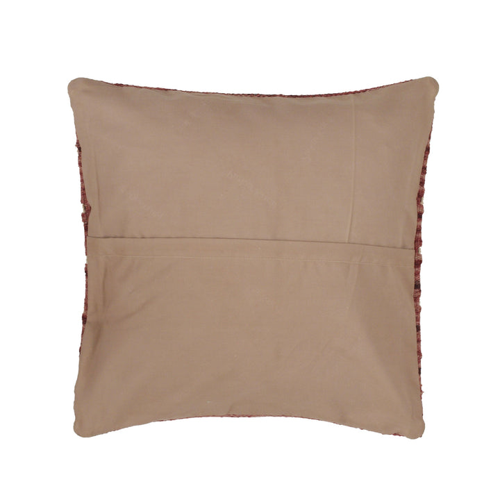 Multicolor Afghan Geometric Cushion 1'5" x 1'5" Flat-Weave view