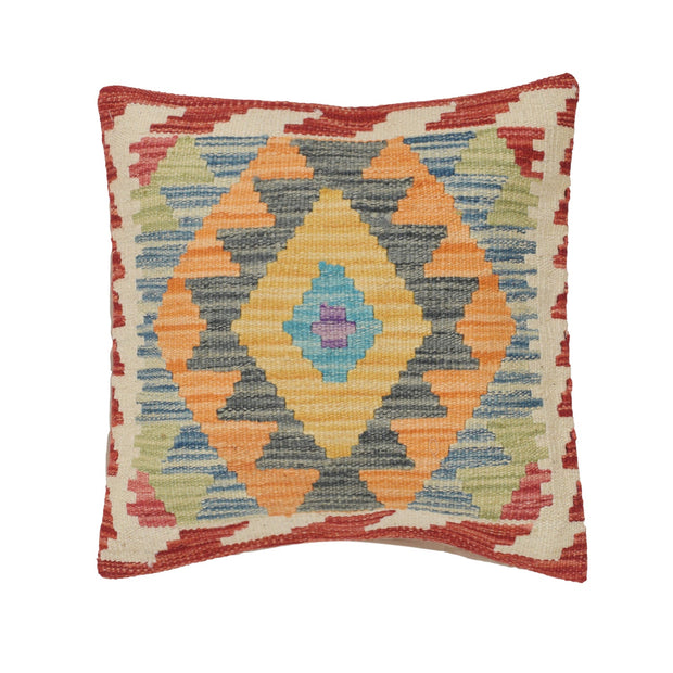 Afghan Kilim Cushion 1' 5" x 1' 5" - No. AL48553