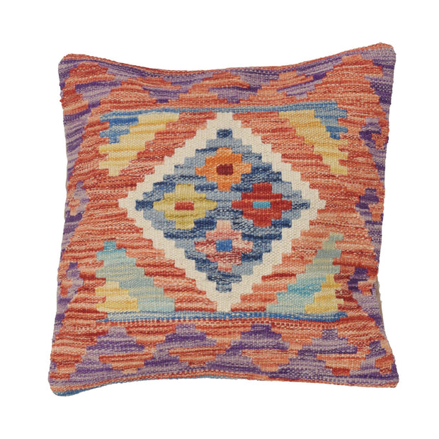 Square Size Kelim Cushion 1' 5" x 1' 6" - No. AL90102