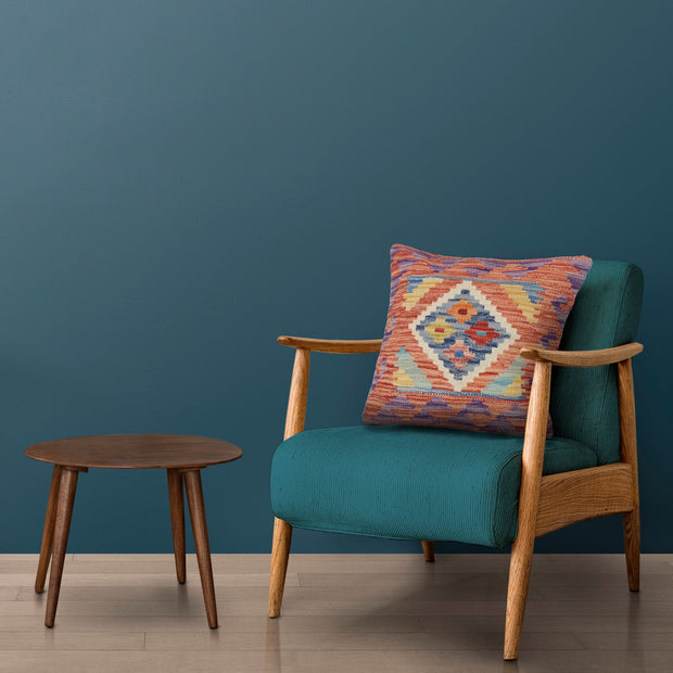 Square Size Kelim Cushion 1' 5" x 1' 6" - No. AL90102