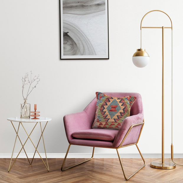 Square Size Kelim Cushion 1' 5" x 1' 6" - No. AL40720