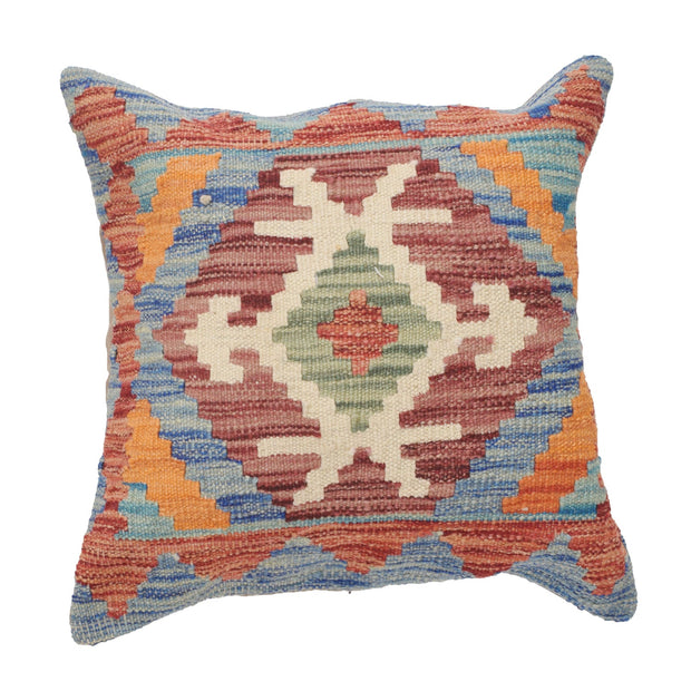 Afghan Kilim Cushion 1' 6" x 1' 5" - No. AL44144