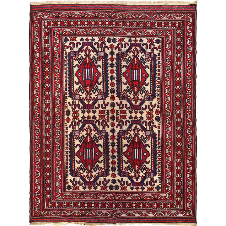 Afghan Saghari Kilim 7' 1" x 9' 7" - No. AL63446