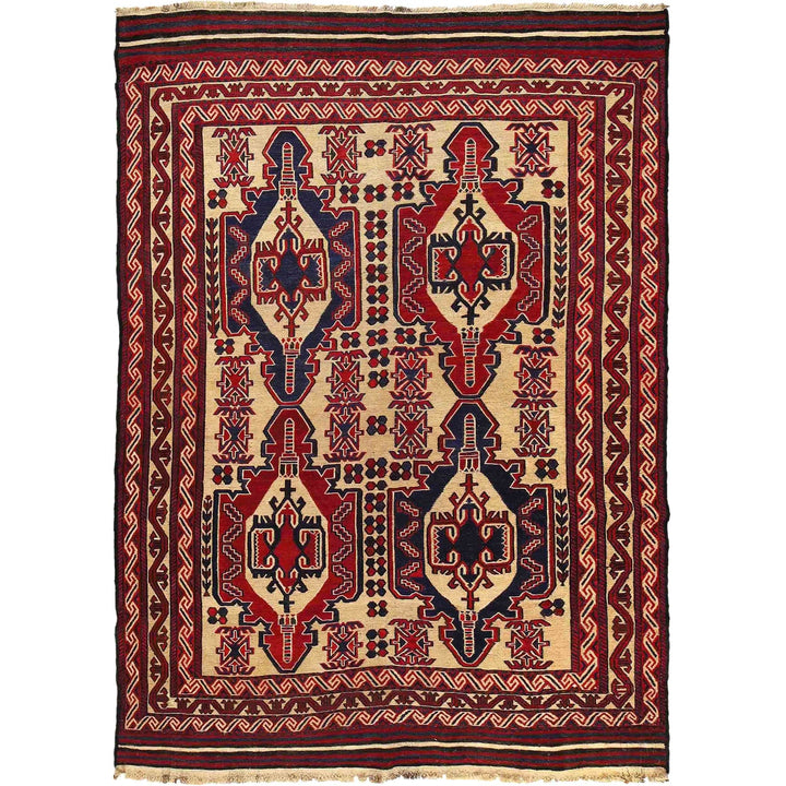 Afghan Saghari Kilim 6' 7" x 9' 2" - No. AL92618