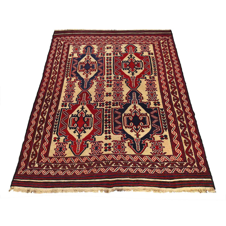 Afghan Saghari Kilim 6' 7" x 9' 2" - No. AL92618