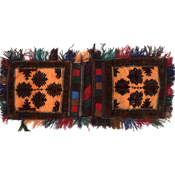 Afghan Baluch Saddle Bag Rug 1' 5" x 3' 10" - No. AL75014