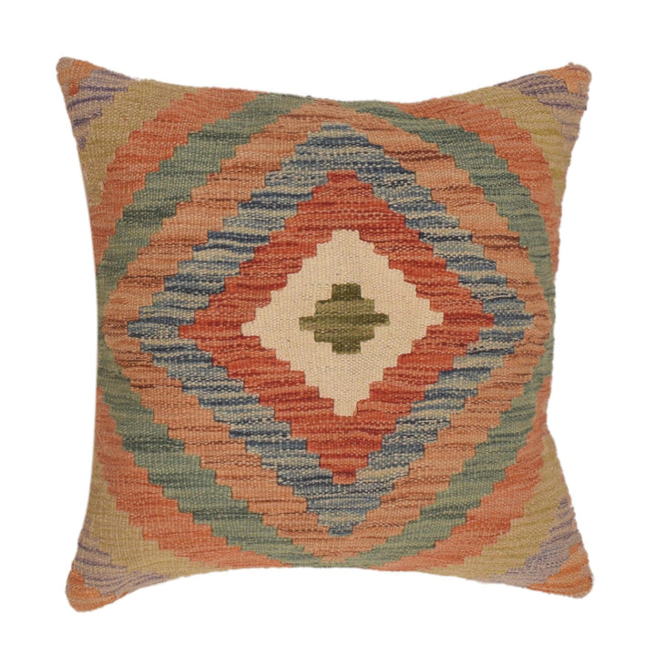 Hand Knotted Kilim Cushion 1' 7" x 1' 7" - No. AL96687