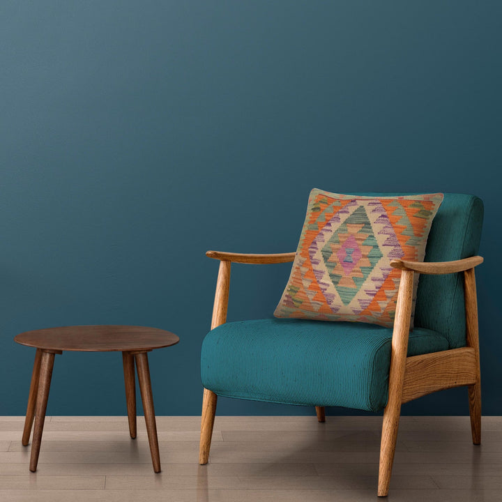 Turkish Style Kelim Cushion 1' 6" x 1' 6" - No. AL69541