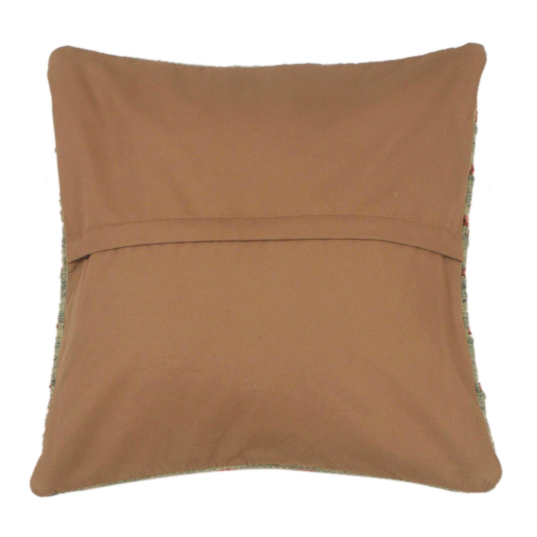 Afghan Cushion Cover 1' 6" x 1' 6" Flat-Weave detail