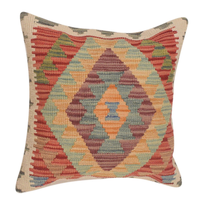 Afghan Kilim Cushion 1' 6" x 1' 6" - No. AL13384