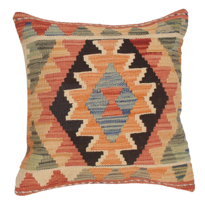 Afghan Kilim Cushion 1' 6" x 1' 7" - No. AL29965