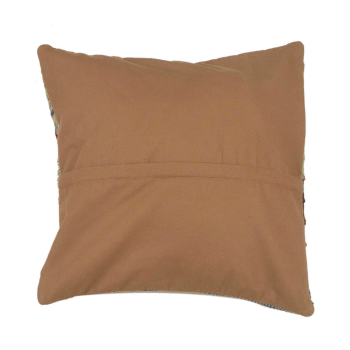 Afghan Kelim Cushion 1' 5" x 1' 5" Flat-Weave detail