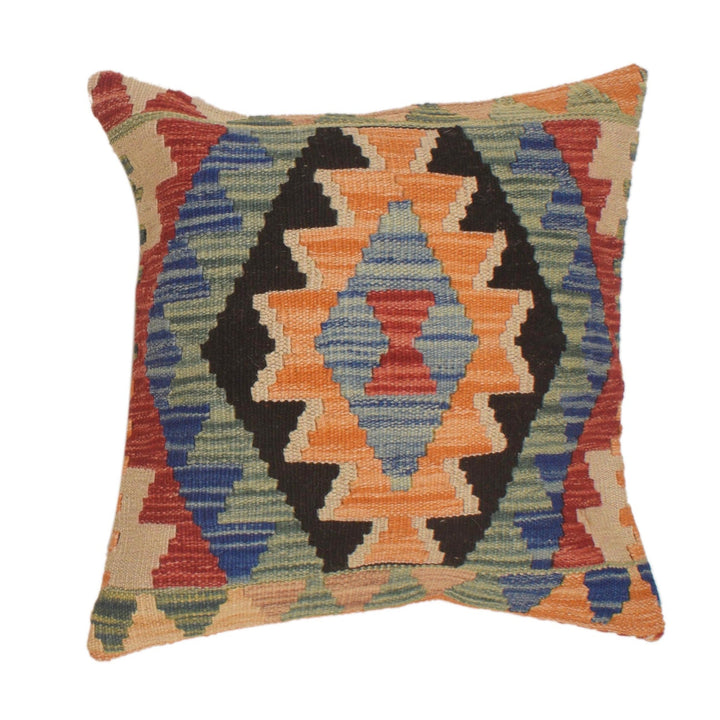 Afghan Kilim Cushion 1' 6" x 1' 6" - No. AL21957