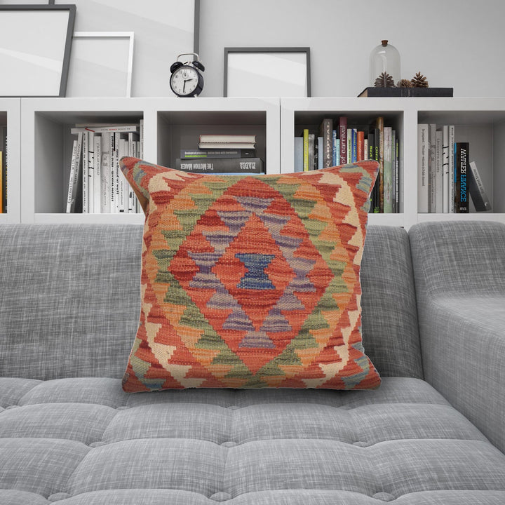 Turkish Design Kilim Cushion 1' 7" x 1' 7" - No. AL68739