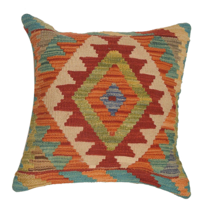 Afghan Cushion Cover 1' 6" x 1' 6" Flat-Weave