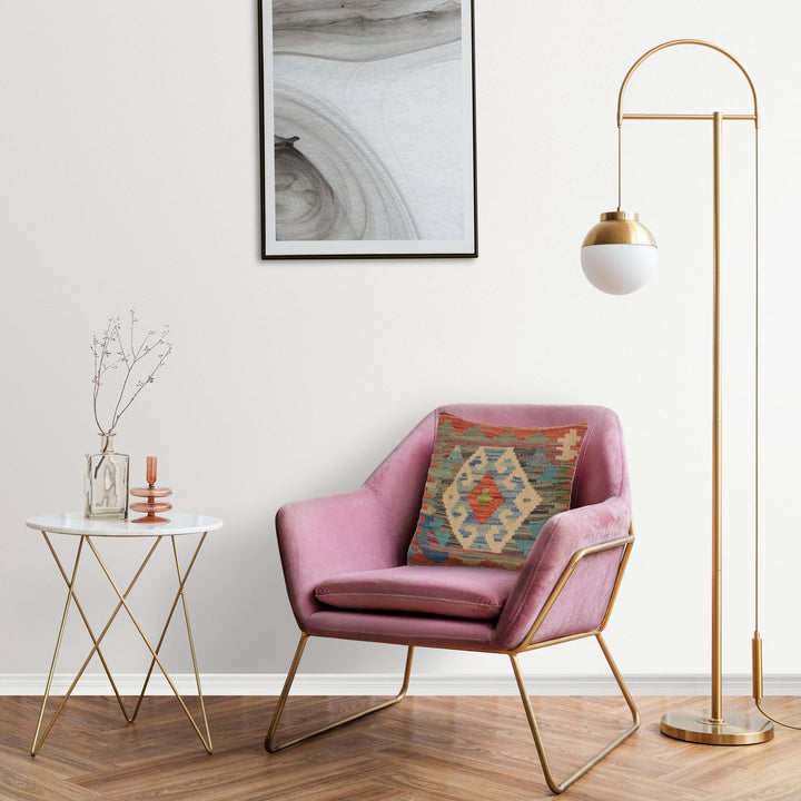 Turkish Style Kelim Cushion 1' 6" x 1' 6" - No. AL77377