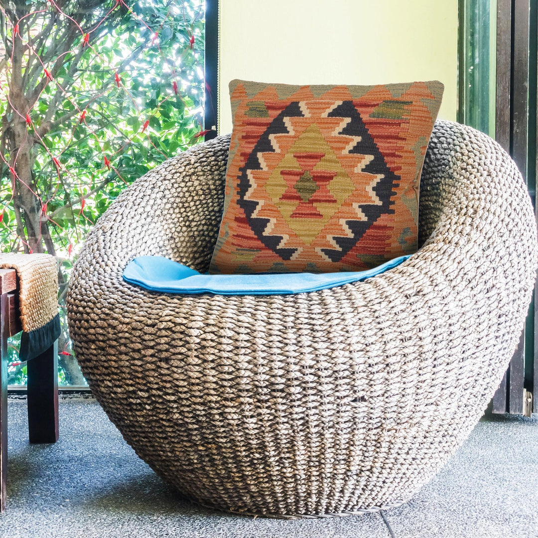 Kilim Cushion Covers for Your Home 1' 6" x 1' 6" - No. AL42404