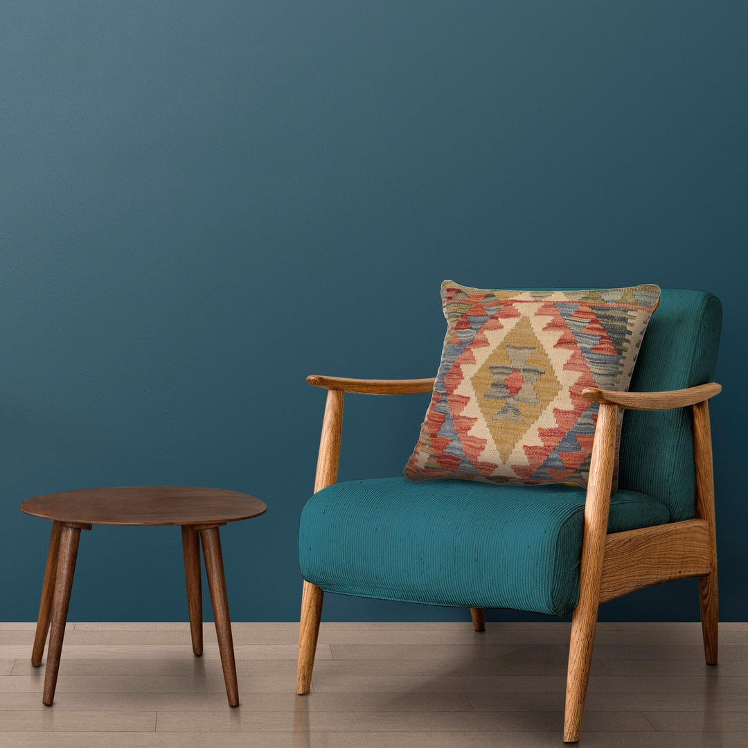 Vegetable Kilim Cushion Cover 1' 6" x 1' 5" - No. AL33999