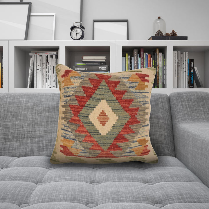Turkish Style Kelim Cushion 1' 4" x 1' 6" - No. AL43586