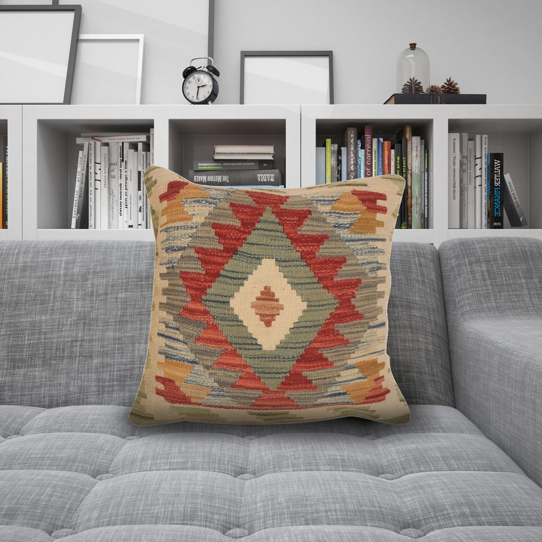 Turkish Style Kelim Cushion 1' 4" x 1' 6" - No. AL63716