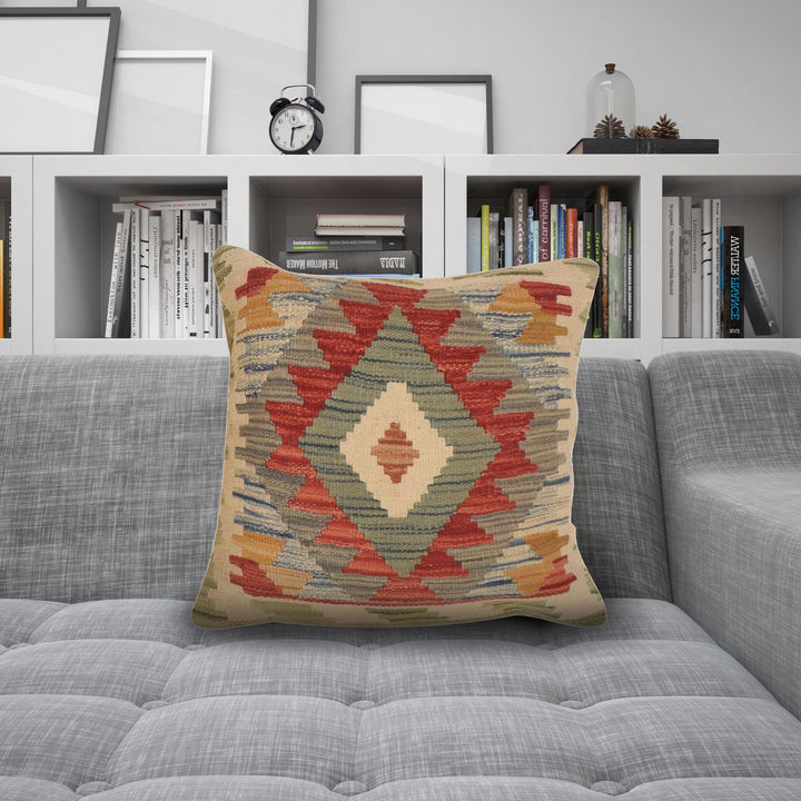 Turkish Style Kelim Cushion 1' 4" x 1' 6" - No. AL63716