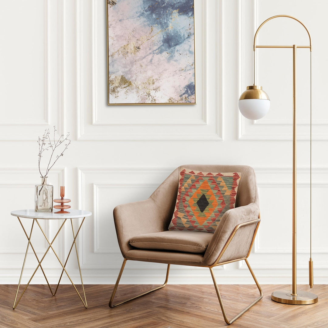 Kilim Cushion Cover 1' 7" x 1' 6" - No. AL53027