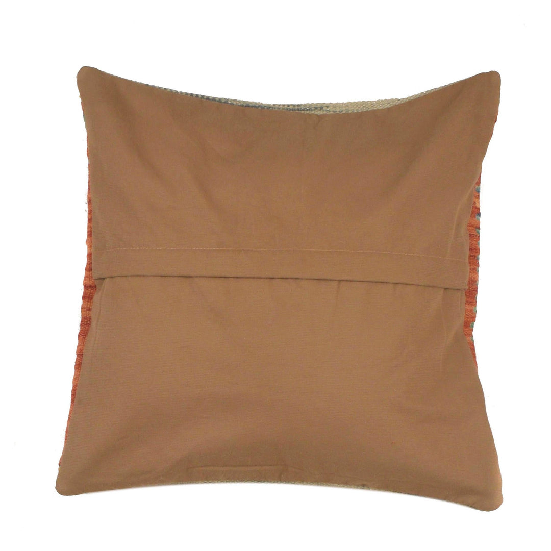 Afghan Turkish Design Cushion 1' 6" x 1' 6" Flat-Weave detail