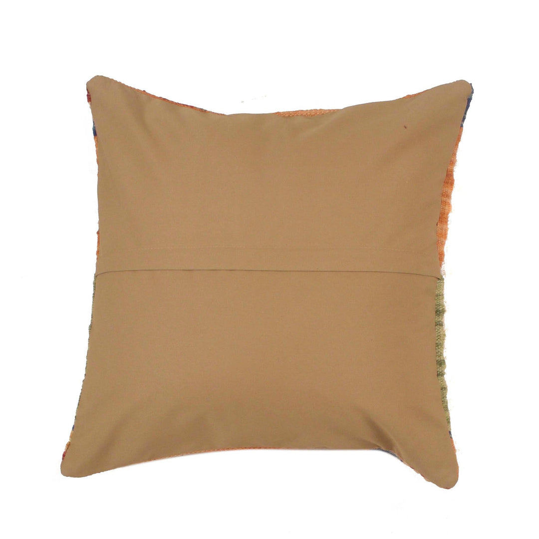 Afghan Turkish Design Cushion 1' 6" x 1' 6" Flat-Weave detail