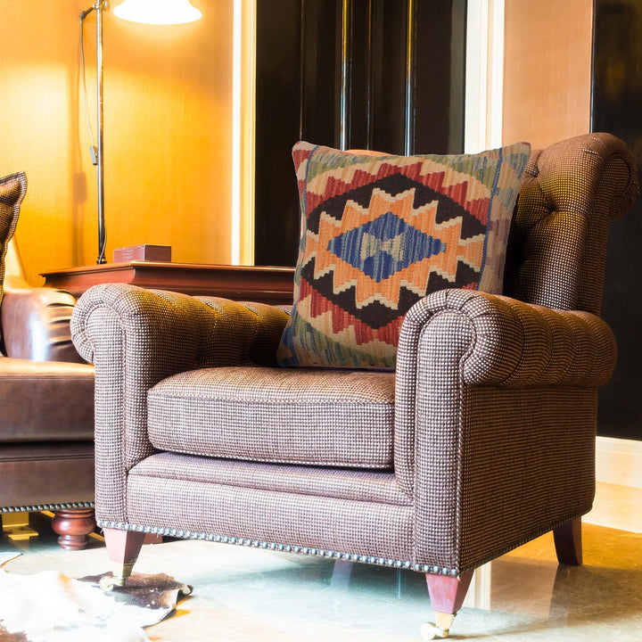 Turkish Design Kilim Cushion 1' 6" x 1' 6" - No. AL48796