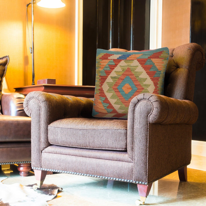 Turkish Design Kilim Cushion 1' 6" x 1' 6" - No. AL55717