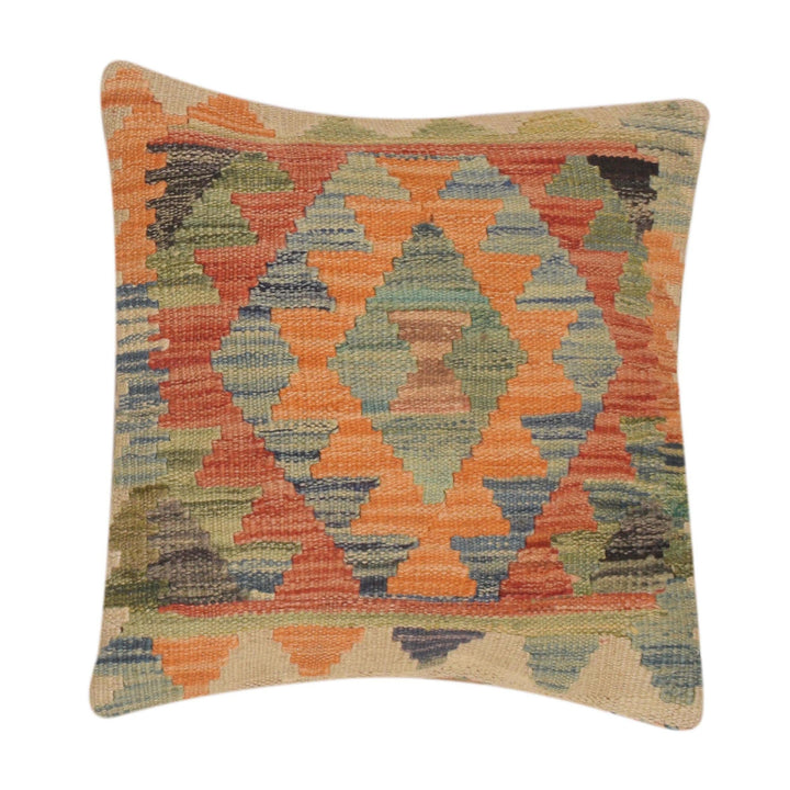 Afghan Cushion Cover 1' 6" x 1' 6" Flat-Weave