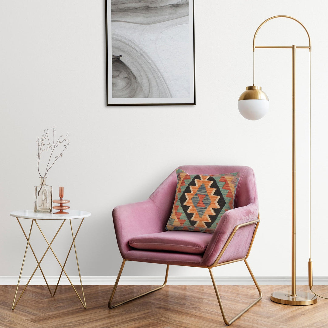 Kilim Cushion Covers for Your Home 1' 7" x 1' 7" - No. AL29543