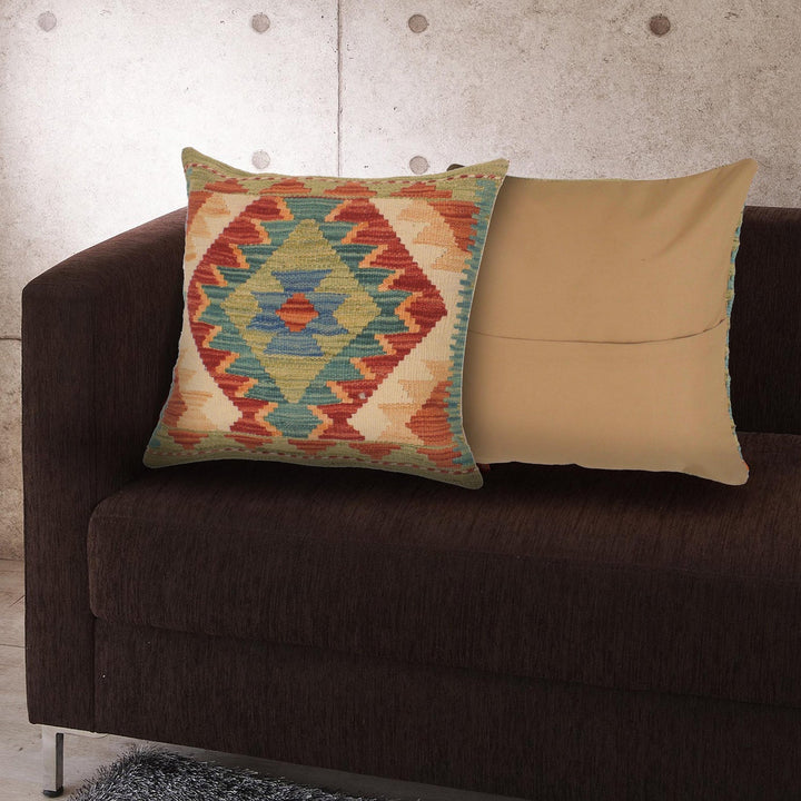 Vegetable Kilim Cushion Cover 1' 7" x 1' 7" - No. AL18439