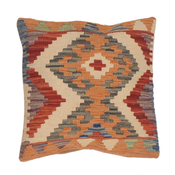 Afghan Kilim Cushion 1' 6" x 1' 6" - No. AL77341