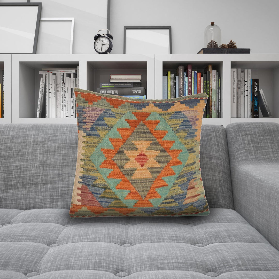Turkish Style Kelim Cushion 1' 5" x 1' 7" - No. AL57696
