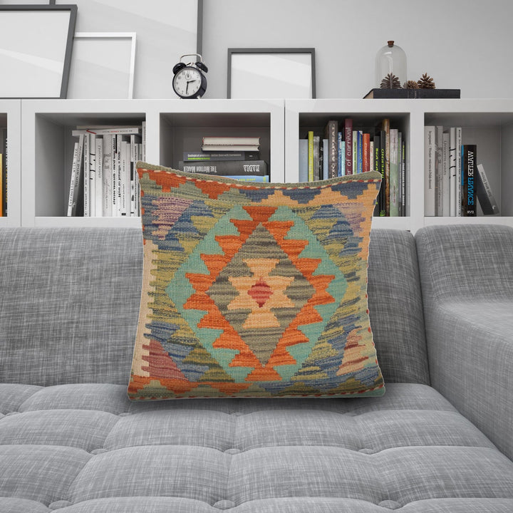 Turkish Style Kelim Cushion 1' 5" x 1' 7" - No. AL57696