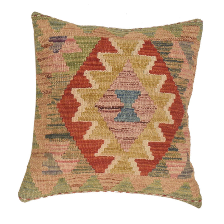Afghan Cushion Cover 1' 6" x 1' 6" Flat-Weave